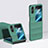 Handyhülle Hülle Hartschalen Kunststoff Schutzhülle Tasche Matt Vorder und Rückseite 360 Grad Ganzkörper BH1 für Oppo Find N2 Flip 5G Grün