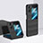 Handyhülle Hülle Hartschalen Kunststoff Schutzhülle Tasche Matt Vorder und Rückseite 360 Grad Ganzkörper BH1 für Oppo Find N2 Flip 5G Schwarz