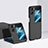 Handyhülle Hülle Hartschalen Kunststoff Schutzhülle Tasche Matt Vorder und Rückseite 360 Grad Ganzkörper BH2 für Oppo Find N2 Flip 5G Schwarz