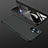 Handyhülle Hülle Hartschalen Kunststoff Schutzhülle Tasche Matt Vorder und Rückseite 360 Grad Ganzkörper für Oppo F21 Pro 5G Schwarz