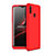 Handyhülle Hülle Hartschalen Kunststoff Schutzhülle Tasche Matt Vorder und Rückseite 360 Grad Ganzkörper für Samsung Galaxy A20s Rot