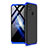 Handyhülle Hülle Hartschalen Kunststoff Schutzhülle Tasche Matt Vorder und Rückseite 360 Grad Ganzkörper M01 für Xiaomi Redmi 9C Blau und Schwarz