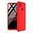 Handyhülle Hülle Hartschalen Kunststoff Schutzhülle Tasche Matt Vorder und Rückseite 360 Grad Ganzkörper M01 für Xiaomi Redmi 9C Rot
