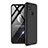 Handyhülle Hülle Hartschalen Kunststoff Schutzhülle Tasche Matt Vorder und Rückseite 360 Grad Ganzkörper M01 für Xiaomi Redmi 9C Schwarz