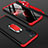 Handyhülle Hülle Hartschalen Kunststoff Schutzhülle Tasche Matt Vorder und Rückseite 360 Grad Ganzkörper mit Fingerring Ständer für Oppo A91