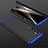 Handyhülle Hülle Hartschalen Kunststoff Schutzhülle Tasche Matt Vorder und Rückseite 360 Grad Ganzkörper P01 für Samsung Galaxy F13 4G Blau und Schwarz