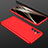 Handyhülle Hülle Hartschalen Kunststoff Schutzhülle Tasche Matt Vorder und Rückseite 360 Grad Ganzkörper P01 für Samsung Galaxy F13 4G Rot