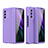 Handyhülle Hülle Hartschalen Kunststoff Schutzhülle Tasche Matt Vorder und Rückseite 360 Grad Ganzkörper P03 für Samsung Galaxy Z Fold2 5G Violett