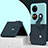 Handyhülle Hülle Hartschalen Kunststoff Schutzhülle Tasche Matt Vorder und Rückseite 360 Grad Ganzkörper QH4 für Huawei P60 Pocket