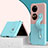 Handyhülle Hülle Hartschalen Kunststoff Schutzhülle Tasche Matt Vorder und Rückseite 360 Grad Ganzkörper QH4 für Huawei P60 Pocket