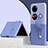 Handyhülle Hülle Hartschalen Kunststoff Schutzhülle Tasche Matt Vorder und Rückseite 360 Grad Ganzkörper QH4 für Huawei P60 Pocket Violett