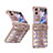 Handyhülle Hülle Hartschalen Kunststoff Schutzhülle Tasche Matt Vorder und Rückseite 360 Grad Ganzkörper ZL1 für Oppo Find N2 Flip 5G Rosegold