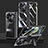 Handyhülle Hülle Hartschalen Kunststoff Schutzhülle Tasche Matt Vorder und Rückseite 360 Grad Ganzkörper ZL3 für OnePlus Open 5G Schwarz
