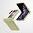 Handyhülle Hülle Hartschalen Kunststoff Schutzhülle Tasche Matt Vorder und Rückseite 360 Grad Ganzkörper ZL5 für Oppo Find N2 Flip 5G Gelb