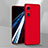 Handyhülle Hülle Hartschalen Kunststoff Schutzhülle Tasche Matt YK1 für Oppo A18 Rot