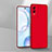 Handyhülle Hülle Hartschalen Kunststoff Schutzhülle Tasche Matt YK3 für Vivo Y76s 5G Rot