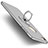 Handyhülle Hülle Kunststoff Schutzhülle Matt Loch mit Fingerring Ständer für Apple iPhone 6 Plus Silber