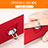 Handyhülle Hülle Kunststoff Schutzhülle Matt mit Fingerring Ständer A02 für Huawei Enjoy 6 Rot