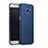 Handyhülle Hülle Kunststoff Schutzhülle Matt Q02 für Samsung Galaxy S7 Edge G935F Blau