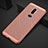 Handyhülle Hülle Kunststoff Schutzhülle Punkte Loch Tasche für OnePlus 6 Rosegold