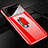 Handyhülle Hülle Kunststoff Schutzhülle Tasche Matt mit Magnetisch Fingerring Ständer A01 für Huawei P Smart Pro (2019) Rot