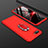 Handyhülle Hülle Kunststoff Schutzhülle Tasche Matt mit Magnetisch Fingerring Ständer P01 für Oppo R17 Neo Rot