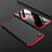 Handyhülle Hülle Kunststoff Schutzhülle Tasche Matt Vorder und Rückseite 360 Grad für Apple iPhone XR Rot und Schwarz