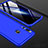 Handyhülle Hülle Kunststoff Schutzhülle Tasche Matt Vorder und Rückseite 360 Grad für Huawei Enjoy 9s Blau