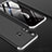 Handyhülle Hülle Kunststoff Schutzhülle Tasche Matt Vorder und Rückseite 360 Grad für Huawei Enjoy 9s Silber