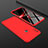 Handyhülle Hülle Kunststoff Schutzhülle Tasche Matt Vorder und Rückseite 360 Grad für Huawei Honor V10 Lite Rot