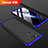 Handyhülle Hülle Kunststoff Schutzhülle Tasche Matt Vorder und Rückseite 360 Grad für Huawei Honor V20 Blau und Schwarz