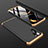 Handyhülle Hülle Kunststoff Schutzhülle Tasche Matt Vorder und Rückseite 360 Grad für Huawei P30 Pro New Edition Gold und Schwarz