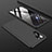 Handyhülle Hülle Kunststoff Schutzhülle Tasche Matt Vorder und Rückseite 360 Grad für Huawei P30 Pro New Edition Schwarz