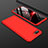 Handyhülle Hülle Kunststoff Schutzhülle Tasche Matt Vorder und Rückseite 360 Grad für Oppo R17 Neo Rot