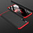 Handyhülle Hülle Kunststoff Schutzhülle Tasche Matt Vorder und Rückseite 360 Grad für Samsung Galaxy A50S Rot und Schwarz