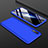 Handyhülle Hülle Kunststoff Schutzhülle Tasche Matt Vorder und Rückseite 360 Grad für Samsung Galaxy A70S Blau