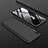 Handyhülle Hülle Kunststoff Schutzhülle Tasche Matt Vorder und Rückseite 360 Grad für Samsung Galaxy A70S Schwarz
