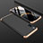 Handyhülle Hülle Kunststoff Schutzhülle Tasche Matt Vorder und Rückseite 360 Grad M01 für Xiaomi Mi 9 Lite Gold und Schwarz