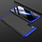 Handyhülle Hülle Kunststoff Schutzhülle Tasche Matt Vorder und Rückseite 360 Grad M01 für Xiaomi Mi 9 Pro 5G Blau und Schwarz