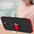 Handyhülle Hülle Kunststoff Schutzhülle Tasche Matt Vorder und Rückseite 360 Grad mit Fingerring Ständer für Oppo A11