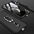 Handyhülle Hülle Kunststoff Schutzhülle Tasche Matt Vorder und Rückseite 360 Grad mit Fingerring Ständer für Oppo Reno2 Z