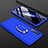 Handyhülle Hülle Kunststoff Schutzhülle Tasche Matt Vorder und Rückseite 360 Grad mit Fingerring Ständer R01 für Oppo K5
