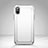Handyhülle Hülle Kunststoff und Silikon Schutzhülle Punkte Loch für Apple iPhone Xs Weiß