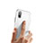 Handyhülle Hülle Kunststoff und Silikon Schutzhülle Punkte Loch für Apple iPhone Xs Weiß