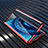 Handyhülle Hülle Luxus Aluminium Metall Rahmen Spiegel 360 Grad Ganzkörper Tasche A01 für Oppo Find X2 Pro Rot