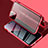 Handyhülle Hülle Luxus Aluminium Metall Rahmen Spiegel 360 Grad Ganzkörper Tasche für Apple iPhone 13 Mini Rot