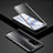 Handyhülle Hülle Luxus Aluminium Metall Rahmen Spiegel 360 Grad Ganzkörper Tasche für Huawei Honor 30 Pro Schwarz