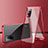 Handyhülle Hülle Luxus Aluminium Metall Rahmen Spiegel 360 Grad Ganzkörper Tasche für Oppo A55 5G Rot