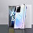 Handyhülle Hülle Luxus Aluminium Metall Rahmen Spiegel 360 Grad Ganzkörper Tasche für Oppo K9 5G Violett