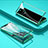 Handyhülle Hülle Luxus Aluminium Metall Rahmen Spiegel 360 Grad Ganzkörper Tasche für Vivo iQOO U3 5G